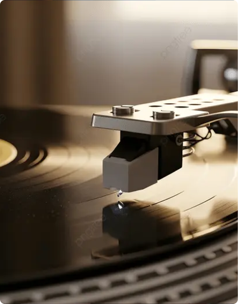 Vinyl Player Close Up